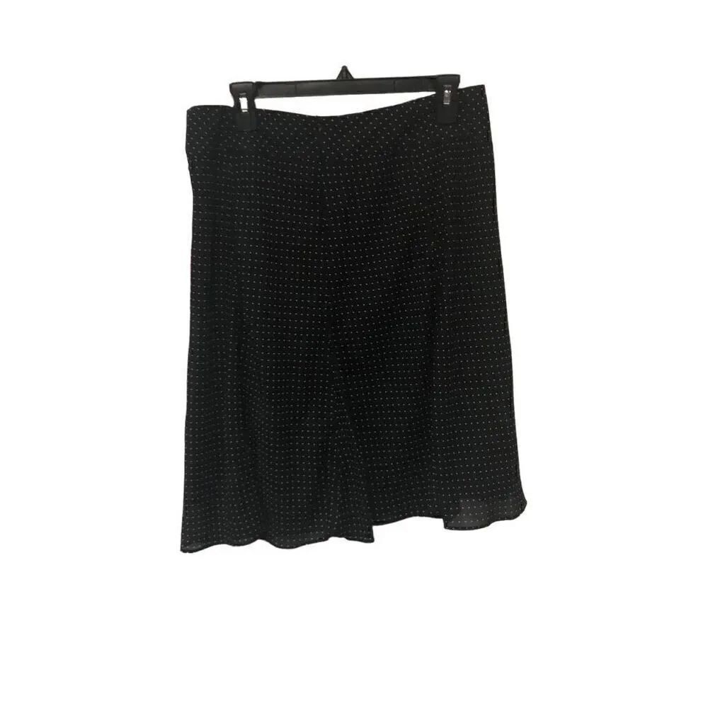 Sunny Leigh Size 12 Black and White Dot Skirt NWT